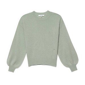Frame Sage Balloon Sleeve Crewneck Cashmere Sweater